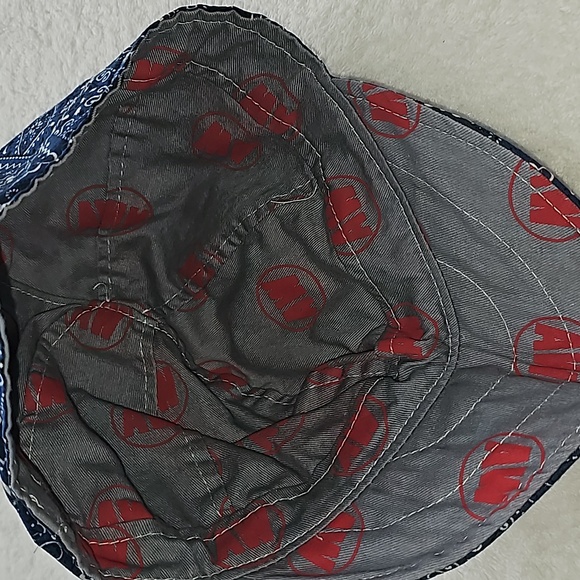 American Worker Welding Cap, Blue, & White, Unisex, New - Picture 4 of 6